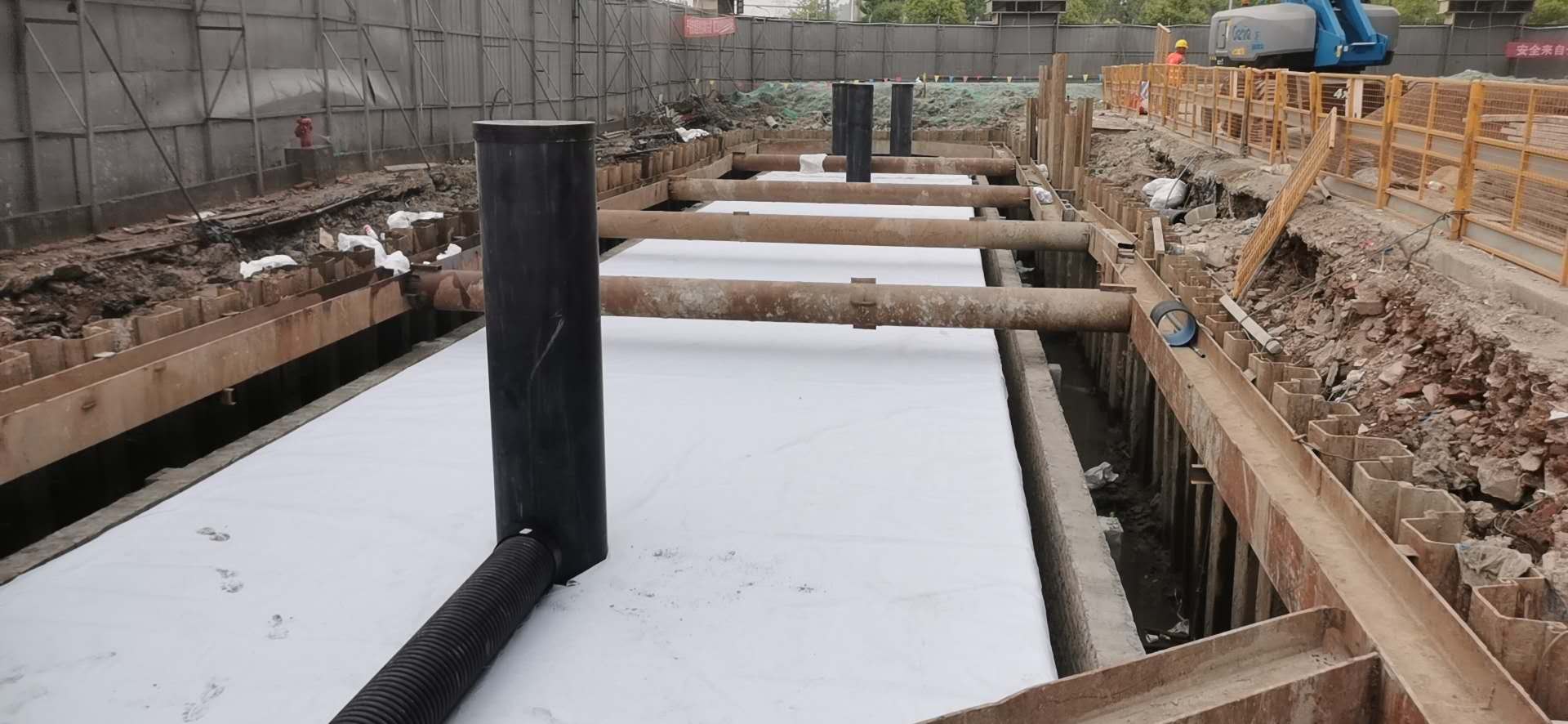 紹興會(huì)展中心雨水回收池項(xiàng)目施工1