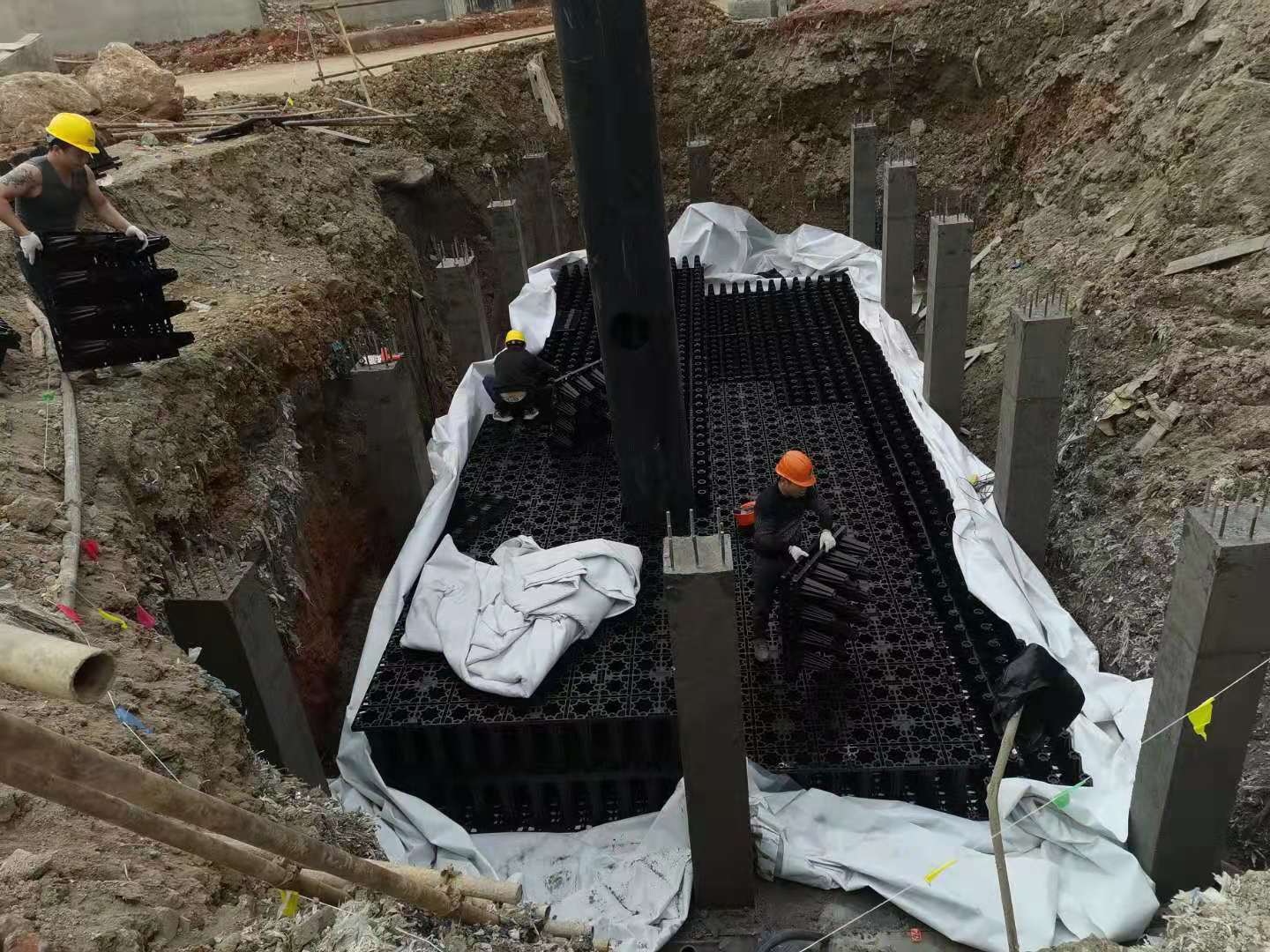 浙江德勵石順利并簽約施工富政儲出[2017]14號地塊雨水收集回用系統(tǒng)1